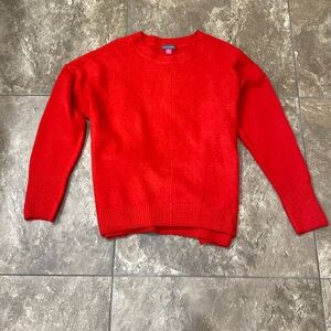 Light weight red sweater long sleeve